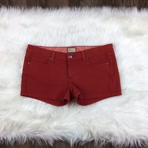 Paige Premium Denim Red Shorts 30